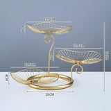 Maxbell Multilayer Drain Basket Organizer Holder Metal Frame for Countertop Kitchen Aureate