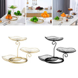 Maxbell Multilayer Drain Basket Organizer Holder Metal Frame for Countertop Kitchen Aureate