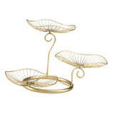 Maxbell Multilayer Drain Basket Organizer Holder Metal Frame for Countertop Kitchen Aureate