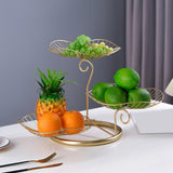 Maxbell Multilayer Drain Basket Organizer Holder Metal Frame for Countertop Kitchen Aureate