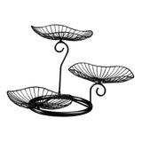 Maxbell Multilayer Drain Basket Organizer Holder Metal Frame for Countertop Kitchen Black