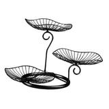 Maxbell Multilayer Drain Basket Organizer Holder Metal Frame for Countertop Kitchen Black