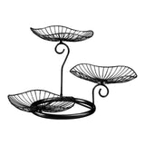 Maxbell Multilayer Drain Basket Organizer Holder Metal Frame for Countertop Kitchen Black