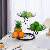 Maxbell Multilayer Drain Basket Organizer Holder Metal Frame for Countertop Kitchen Black