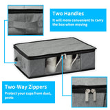 Maxbell Maxbell China Storage Containers 12 Slots Hard Shell Glassware Bins for Coffee Mug