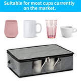 Maxbell Maxbell China Storage Containers 12 Slots Hard Shell Glassware Bins for Coffee Mug