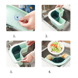 Maxbell catcher Basket Triangle Sink Strainer Colander for Kitchen Blue