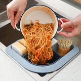 Maxbell catcher Basket Triangle Sink Strainer Colander for Kitchen Blue