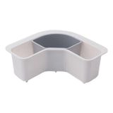 Maxbell catcher Basket Triangle Sink Strainer Colander for Kitchen White