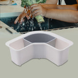 Maxbell catcher Basket Triangle Sink Strainer Colander for Kitchen White