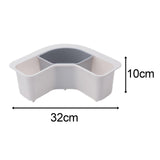 Maxbell catcher Basket Triangle Sink Strainer Colander for Kitchen White