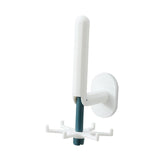 Maxbell Wall Mounted Kitchen Utensil Hook 6 Hooks Door Hook for Home Cabinet White and Bue