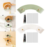 Maxbell Pot Lid Storage Rack Pan Organizer Wall Mount Self Adhesive Compact Durable Green