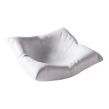 Maxbell Ceramic Dinner Plate Modern Elegant 6inch for Restaurant Party White