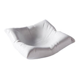 Maxbell Ceramic Dinner Plate Modern Elegant 6inch for Restaurant Party White