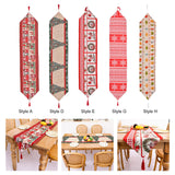 Maxbell Christmas Tablecloth Multipurpose Reusable for Party Gatherings Holiday Style A