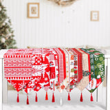 Maxbell Christmas Tablecloth Multipurpose Reusable for Party Gatherings Holiday Style A