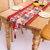 Maxbell Christmas Tablecloth Multipurpose Reusable for Party Gatherings Holiday Style A