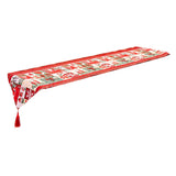 Maxbell Christmas Tablecloth Multipurpose Reusable for Party Gatherings Holiday Style A