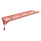 Maxbell Christmas Tablecloth Multipurpose Reusable for Party Gatherings Holiday Style A