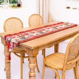 Maxbell Christmas Tablecloth Multipurpose Reusable for Party Gatherings Holiday Style A