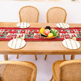 Maxbell Christmas Tablecloth Multipurpose Reusable for Party Gatherings Holiday Style A