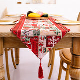 Maxbell Christmas Tablecloth Multipurpose Reusable for Party Gatherings Holiday Style A