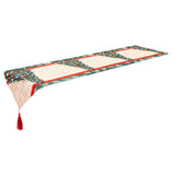 Maxbell Christmas Tablecloth Multipurpose Reusable for Party Gatherings Holiday Style D