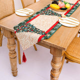 Maxbell Christmas Tablecloth Multipurpose Reusable for Party Gatherings Holiday Style D