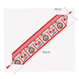 Maxbell Christmas Tablecloth Multipurpose Reusable for Party Gatherings Holiday Style E