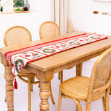 Maxbell Christmas Tablecloth Multipurpose Reusable for Party Gatherings Holiday Style E
