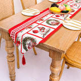 Maxbell Christmas Tablecloth Multipurpose Reusable for Party Gatherings Holiday Style E
