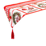 Maxbell Christmas Tablecloth Multipurpose Reusable for Party Gatherings Holiday Style E