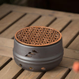 Maxbell Portable Teapot Warmer Holder Candle Heater for Camping Style B