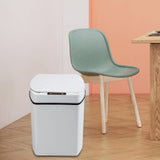 Maxbell 13L Sensor Trash Can Garbage Bucket Waste Bins for Office Kitchen Bedroom White