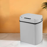 Maxbell 13L Sensor Trash Can Garbage Bucket Waste Bins for Office Kitchen Bedroom Gray