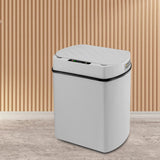 Maxbell 13L Sensor Trash Can Garbage Bucket Waste Bins for Office Kitchen Bedroom Gray