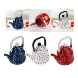 Maxbell Enamel Teakettle for Top 1.1L Multi Purpose for Restaurant Office Pot Blue