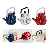 Maxbell Enamel Teakettle for Top 1.1L Multi Purpose for Restaurant Office Pot Blue