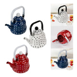 Maxbell Enamel Teakettle for Top 1.1L Multi Purpose for Restaurant Office Pot Blue