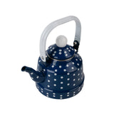 Maxbell Enamel Teakettle for Top 1.1L Multi Purpose for Restaurant Office Pot Blue