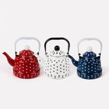 Maxbell Enamel Teakettle for Top 1.1L Multi Purpose for Restaurant Office Pot Blue