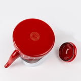 Maxbell Enamel Teakettle for Top 1.1L Multi Purpose for Restaurant Office Pot Red