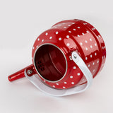 Maxbell Enamel Teakettle for Top 1.1L Multi Purpose for Restaurant Office Pot Red