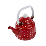 Maxbell Enamel Teakettle for Top 1.1L Multi Purpose for Restaurant Office Pot Red