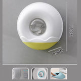 Maxbell Wall Mounted Wrap Cover Storage Box Multipurpose Punch Free for Home Bedroom Yellow