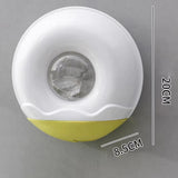 Maxbell Wall Mounted Wrap Cover Storage Box Multipurpose Punch Free for Home Bedroom Yellow