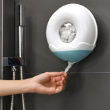 Maxbell Wall Mounted Wrap Cover Storage Box Multipurpose Punch Free for Home Bedroom Blue