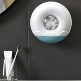 Maxbell Wall Mounted Wrap Cover Storage Box Multipurpose Punch Free for Home Bedroom Blue
