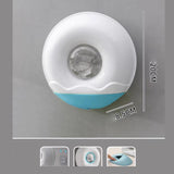 Maxbell Wall Mounted Wrap Cover Storage Box Multipurpose Punch Free for Home Bedroom Blue